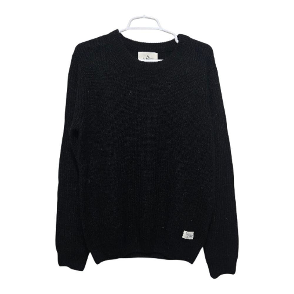 Mr. Bowerbird Black Tailored Fit Wool Blend Sweater Men’s Size Large